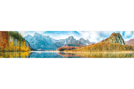 Küchenrückwand Alpenpanorama mit See
