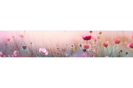 Küchenrückwand Romantische Blumenwiese