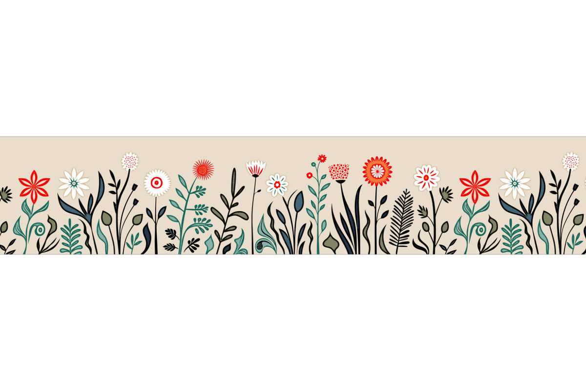 Küchenrückwand Modernes Blumenmuster