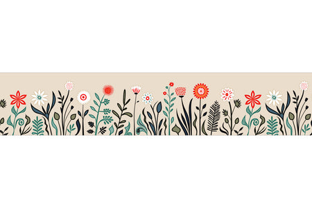 Küchenrückwand Modernes Blumenmuster