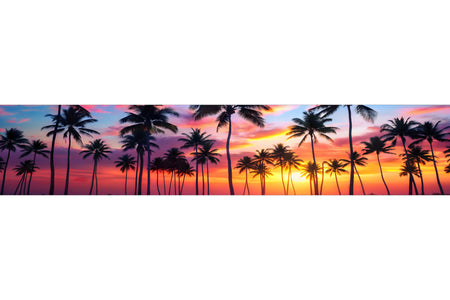 Küchenrückwand Tropischer Sonnenuntergang