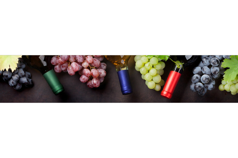 Küchenrückwand Wein und Trauben