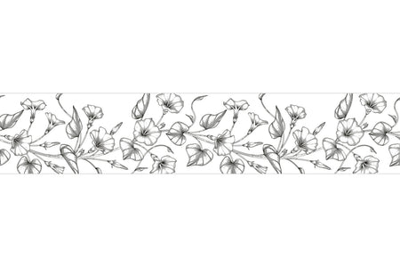 Küchenrückwand Florales Linienmotiv