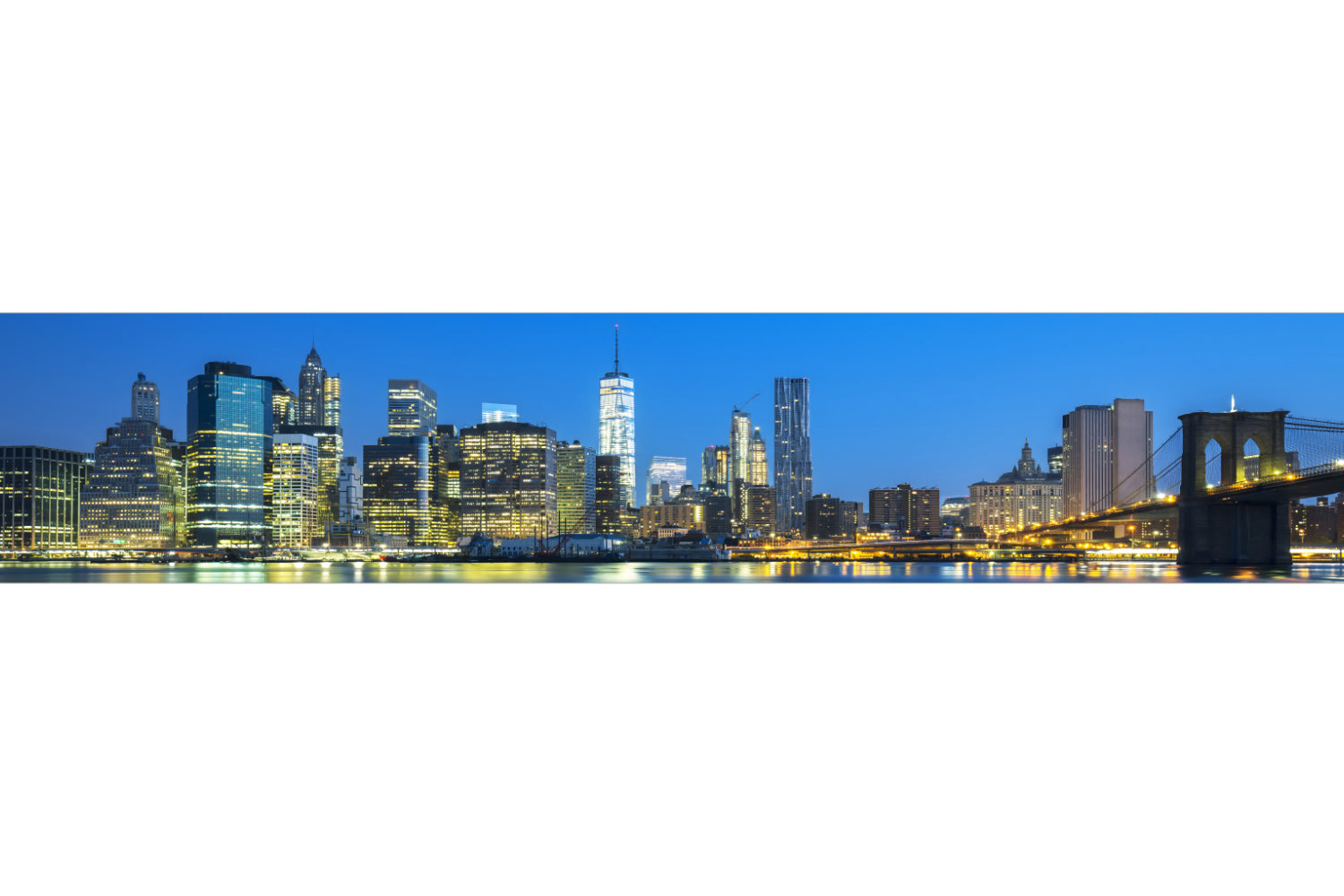 Küchenrückwand Skyline bei Nacht