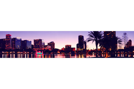 Küchenrückwand Stadt mit Palmen