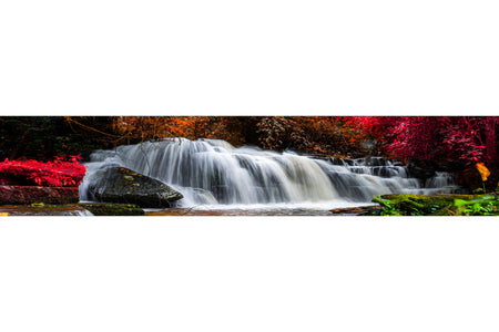 Küchenrückwand Wasserfall im Herbstwald