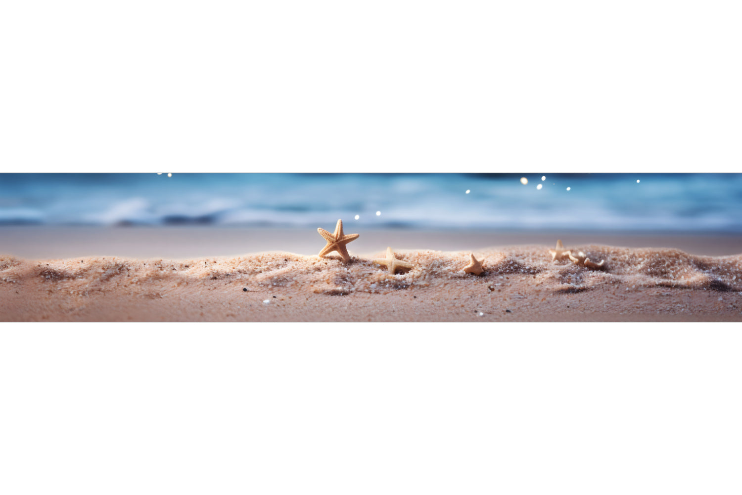 Küchenrückwand Seesterne am Strand