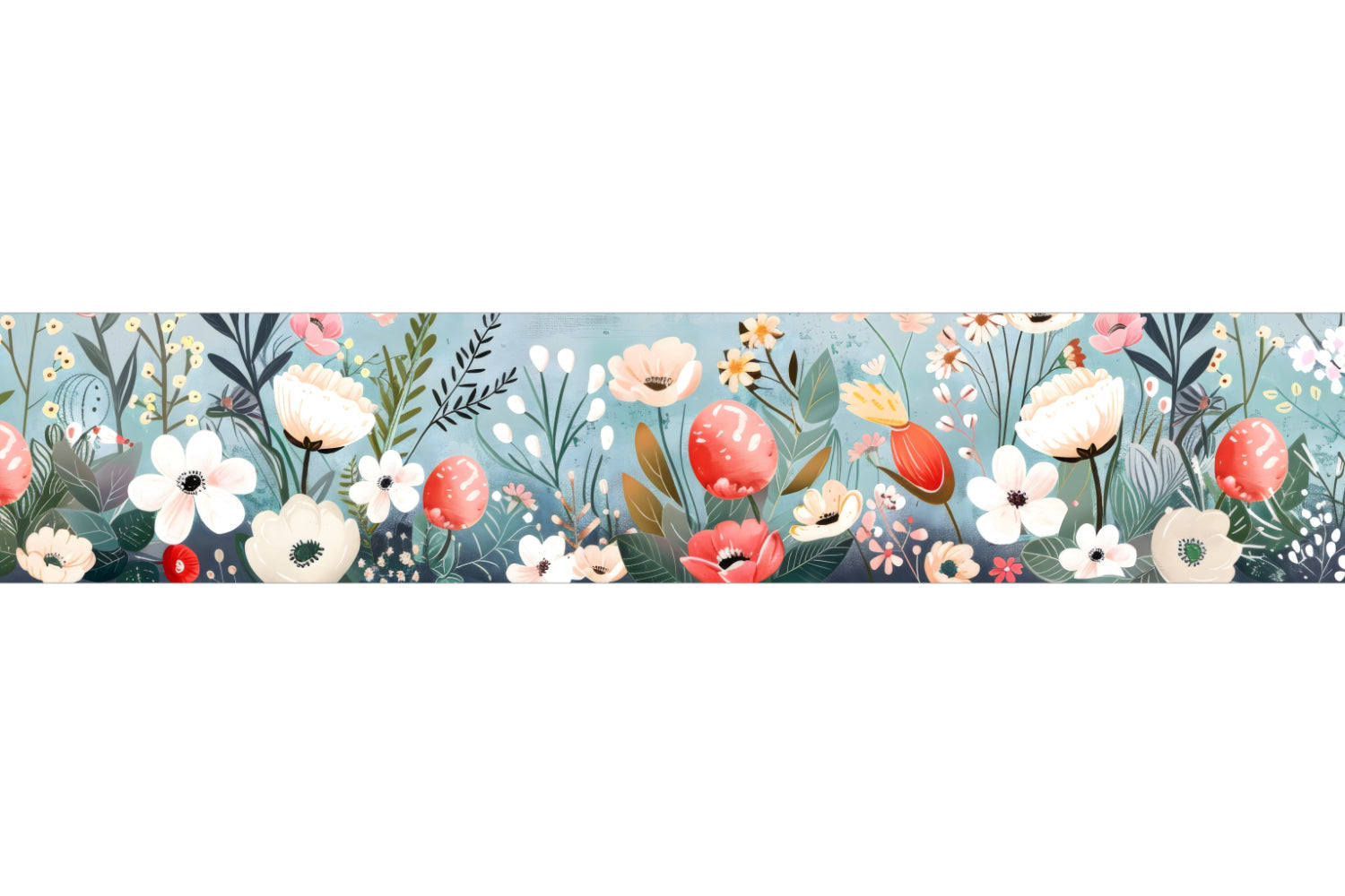 Küchenrückwand Florales Aquarellmotiv