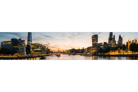 Küchenrückwand Skyline bei Sonnenuntergang