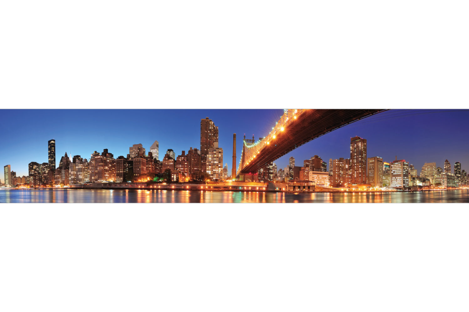 Küchenrückwand Skyline bei Nacht