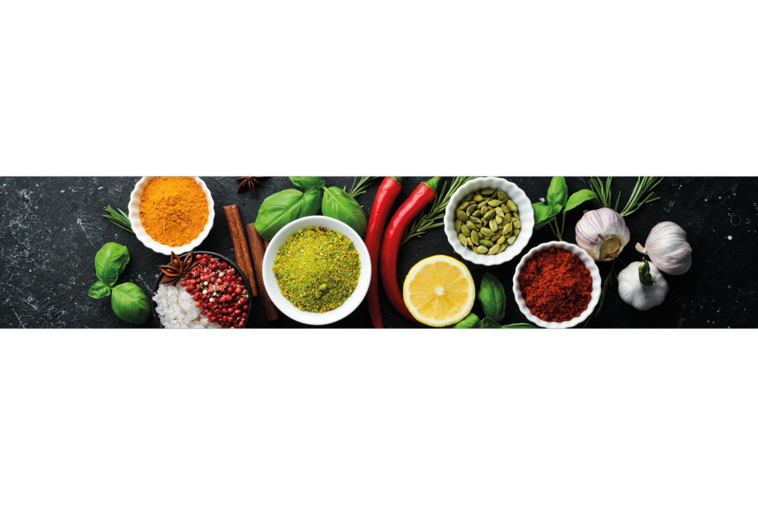 Küchenrückwand Gewürze