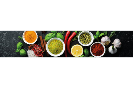 Küchenrückwand Gewürze