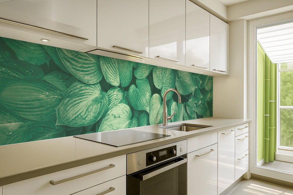 Küchenrückwand Grüne Blätter