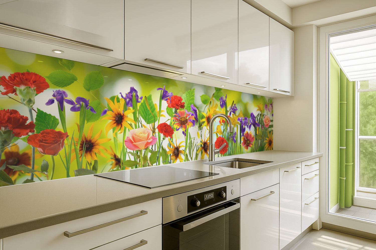 Küchenrückwand Frühlingsblumen