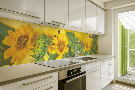 Küchenrückwand Sonnenblumen