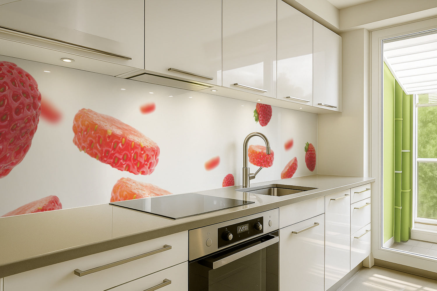 Küchenrückwand Frische Erdbeeren