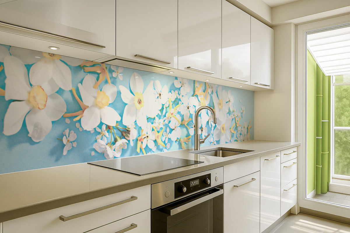 Küchenrückwand Narzissen & Blüten