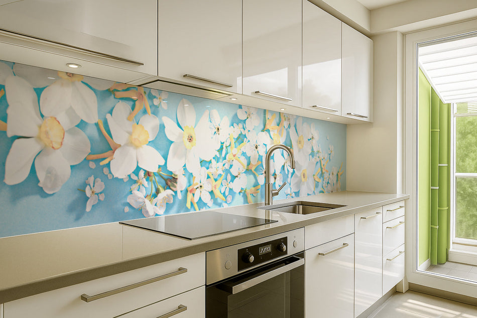 Küchenrückwand Narzissen & Blüten