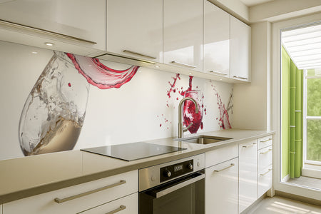 Küchenrückwand Wein Splash