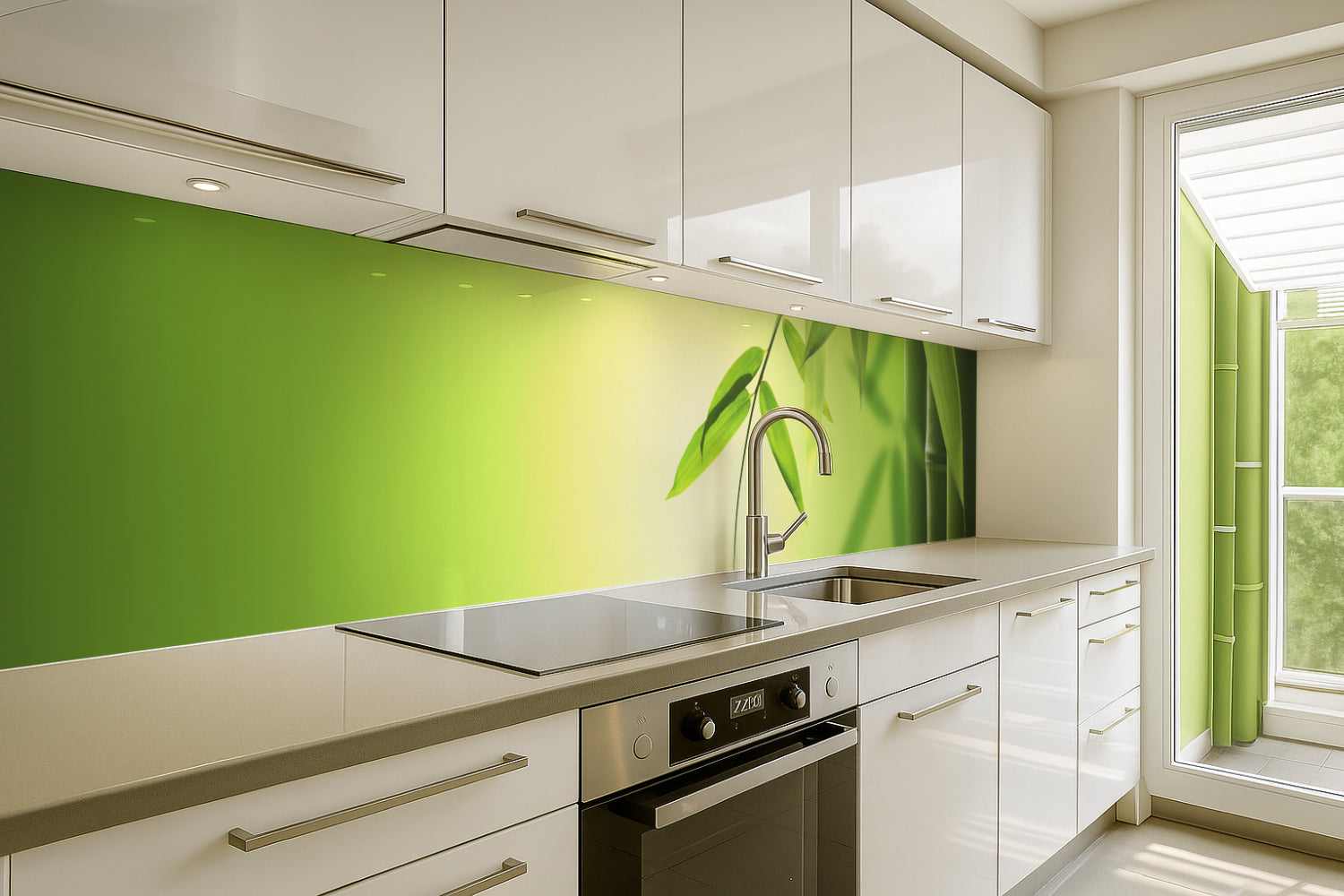 Küchenrückwand Zen Bambus