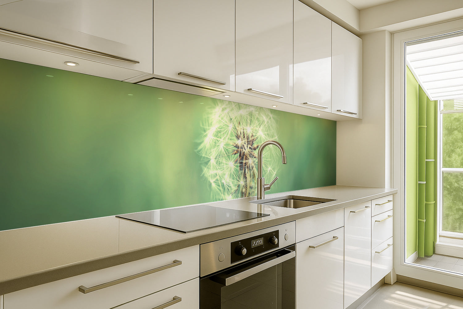 Küchenrückwand Pusteblume Makro