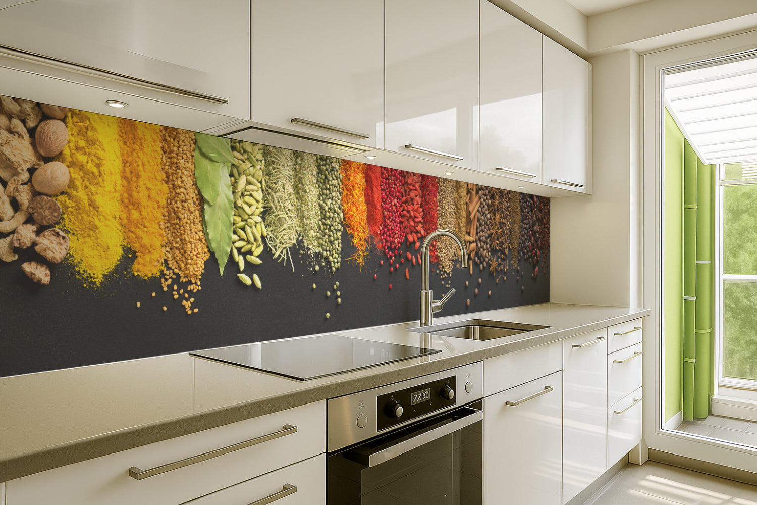 Küchenrückwand Bunte Gewürze