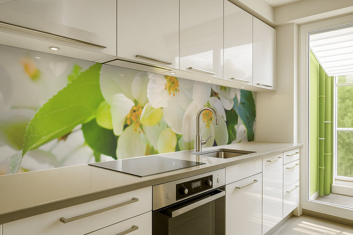 Küchenrückwand Blütenzauber