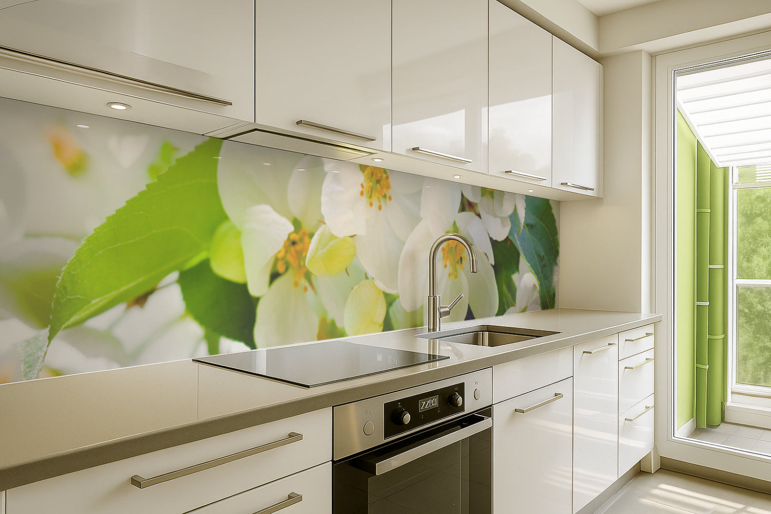 Küchenrückwand Blütenzauber
