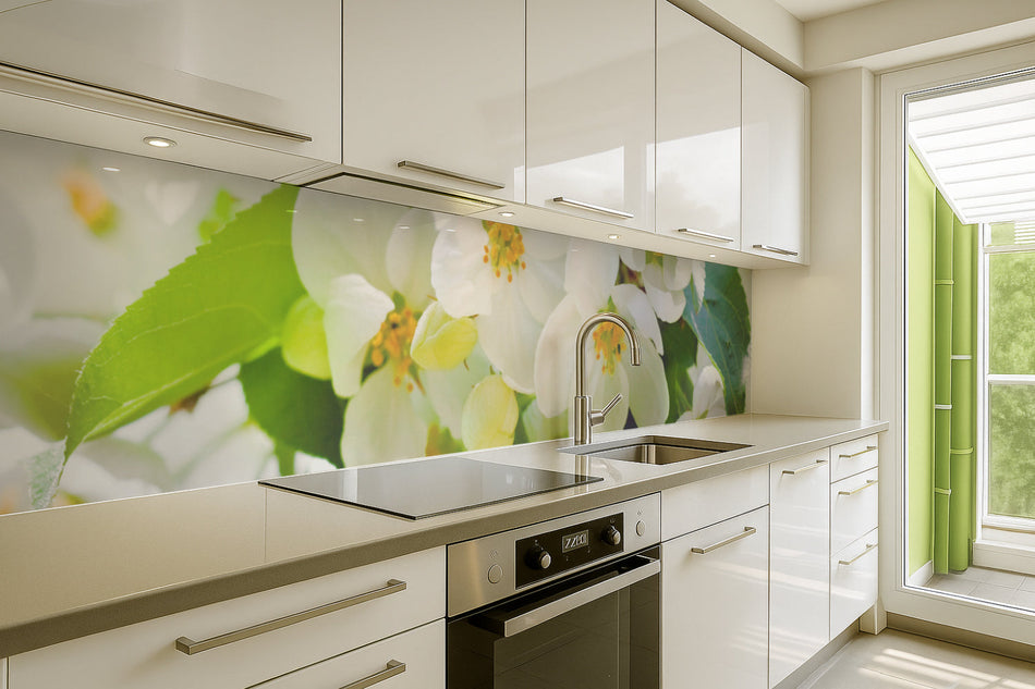 Küchenrückwand Blütenzauber