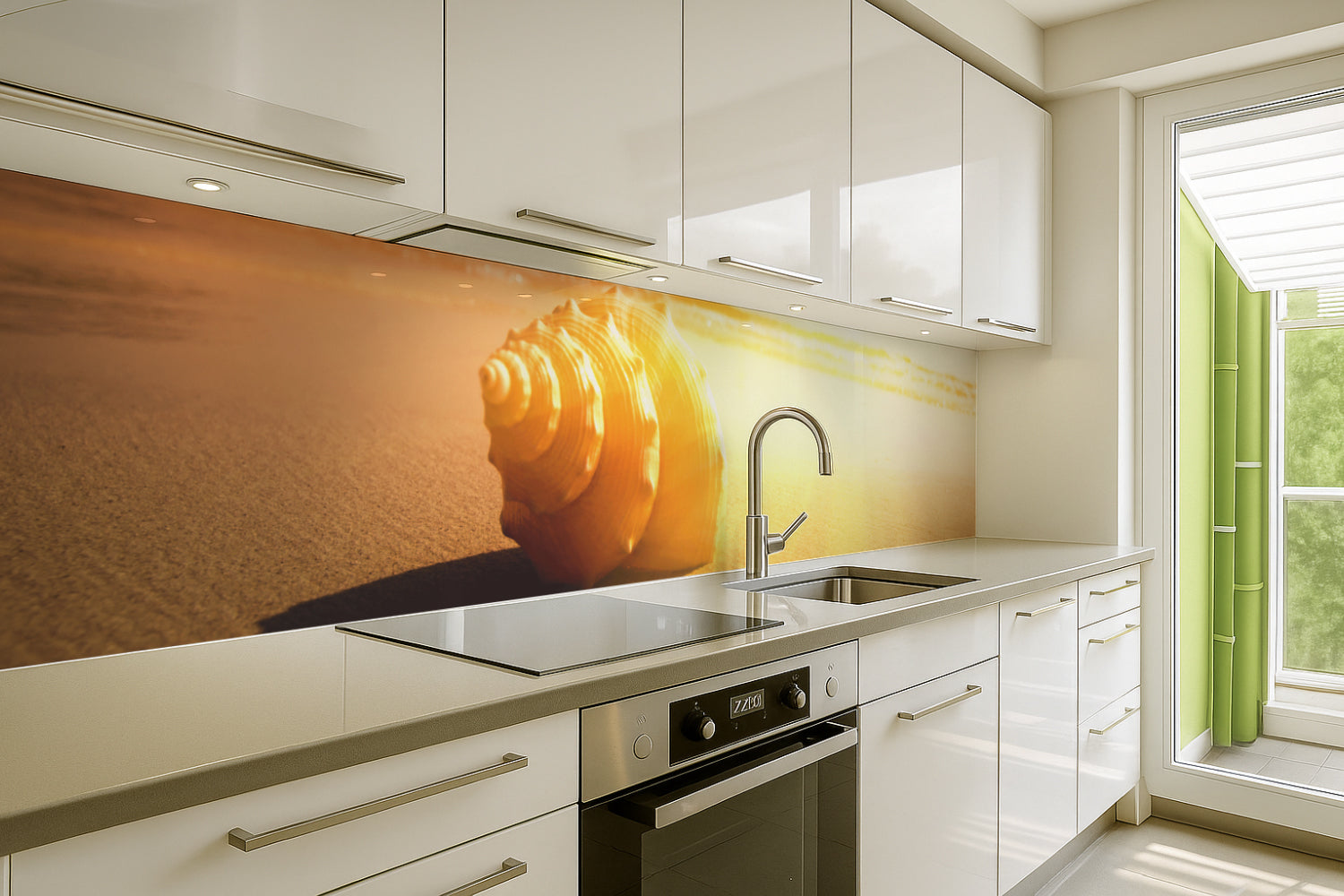 Küchenrückwand Sonnenuntergang am Strand