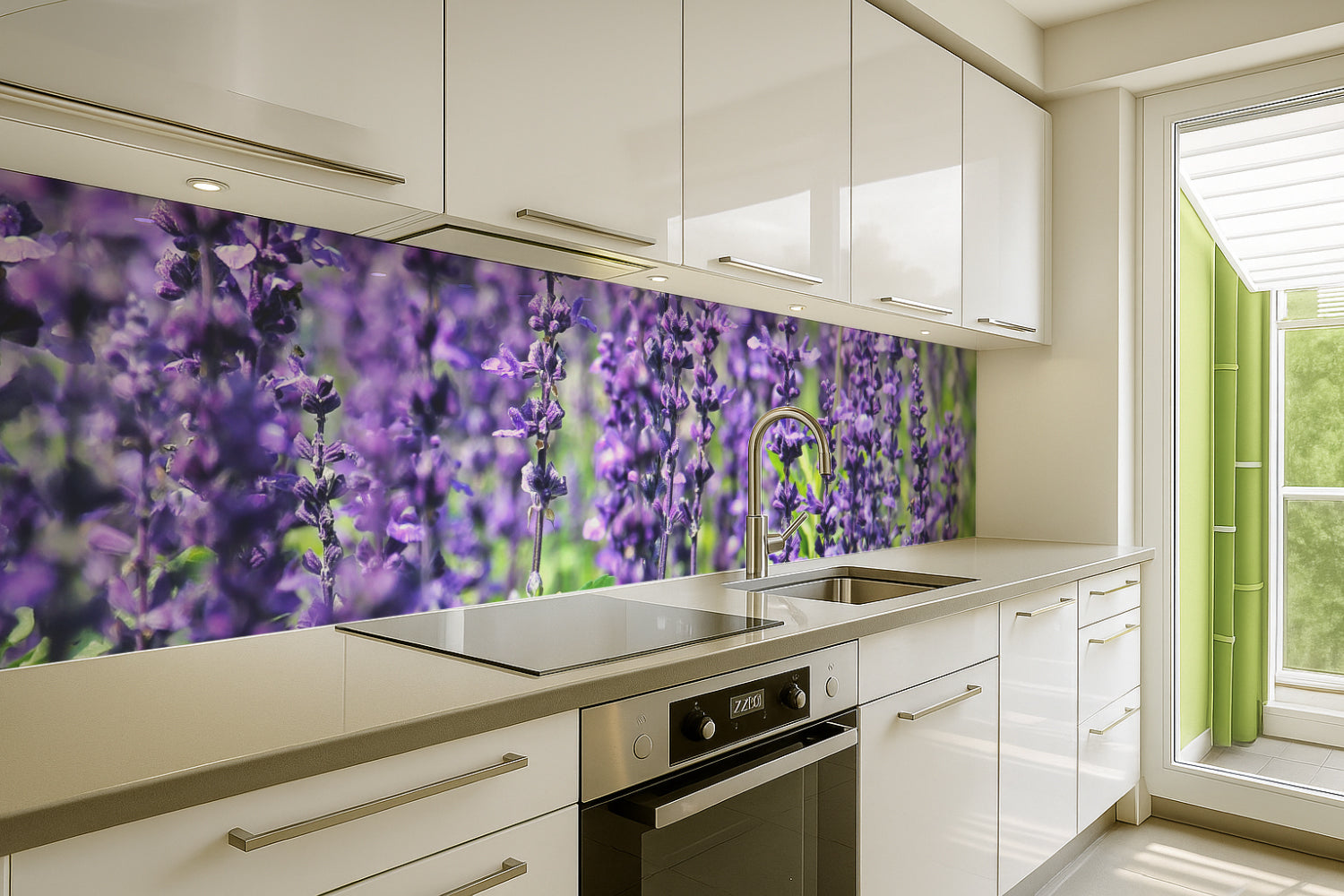 Küchenrückwand Lavendel