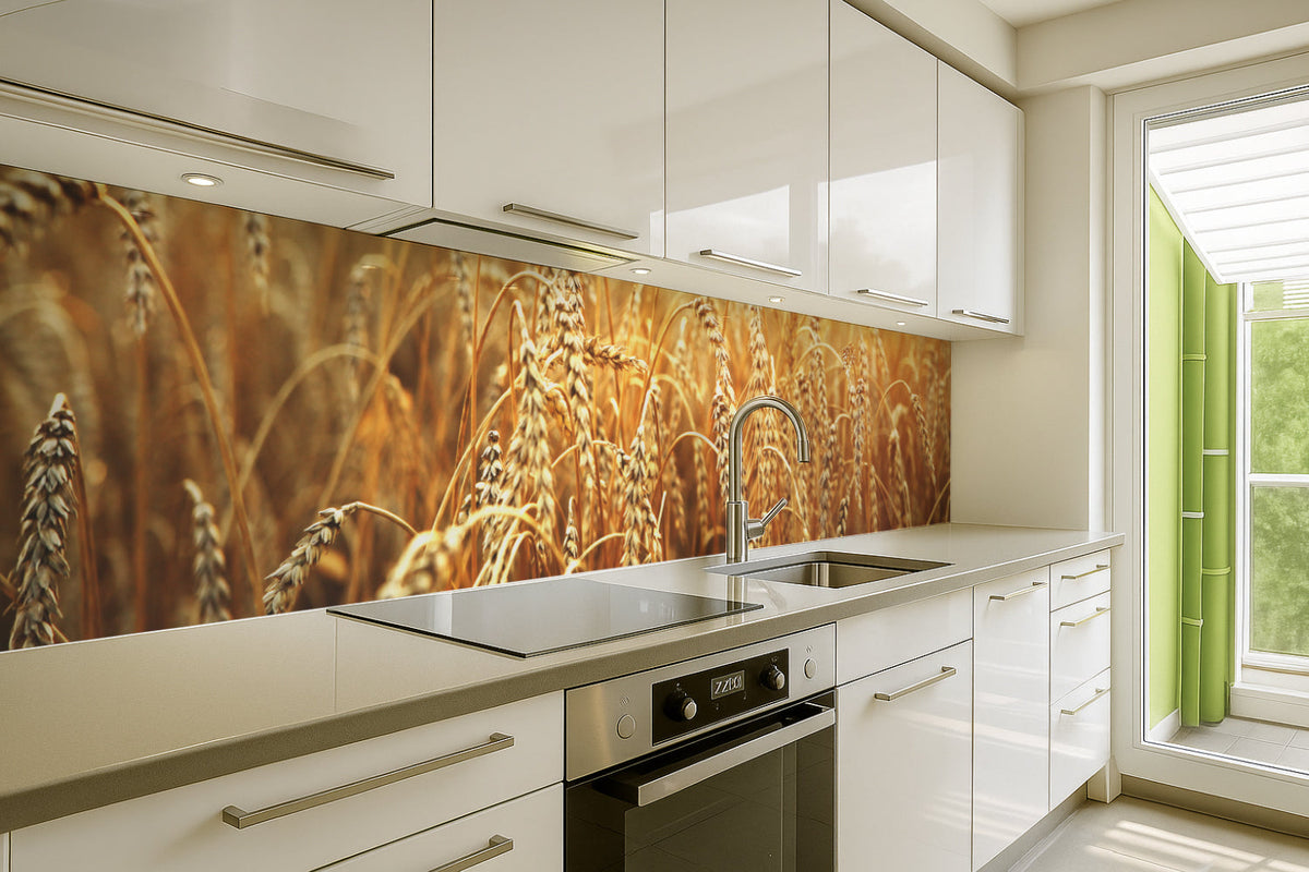 Küchenrückwand Weizenfeld