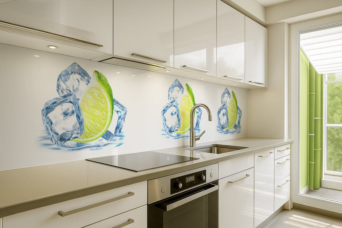 Küchenrückwand Limette & Eis