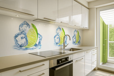 Küchenrückwand Limette & Eis