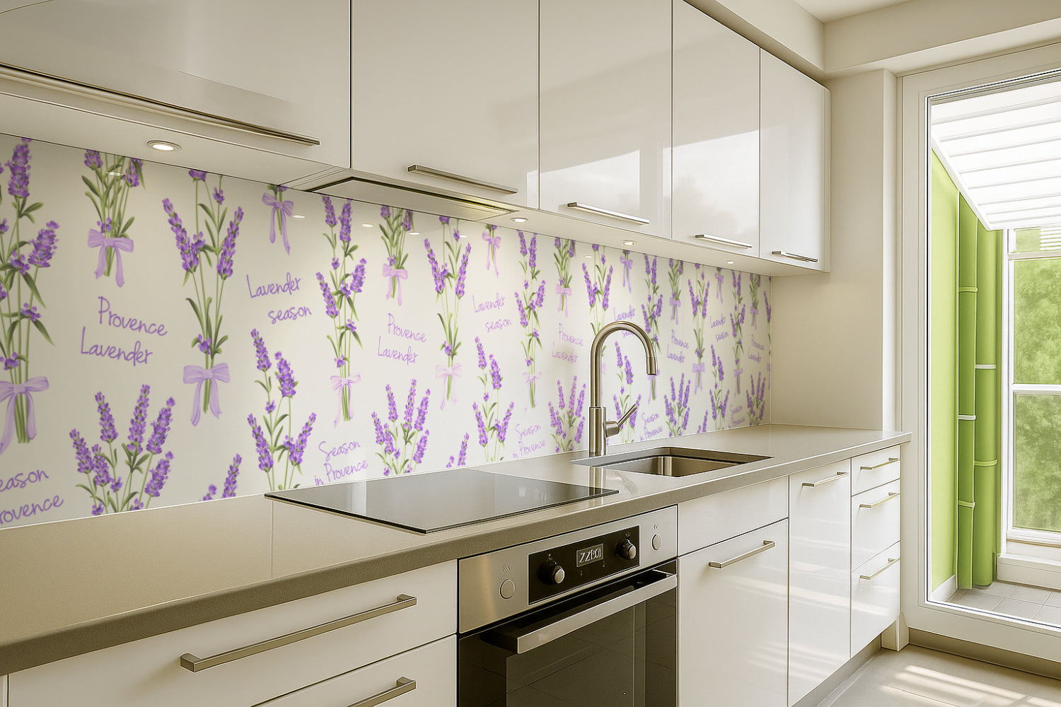 Küchenrückwand Lavendel