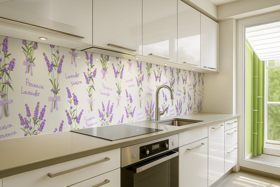 Küchenrückwand Lavendel