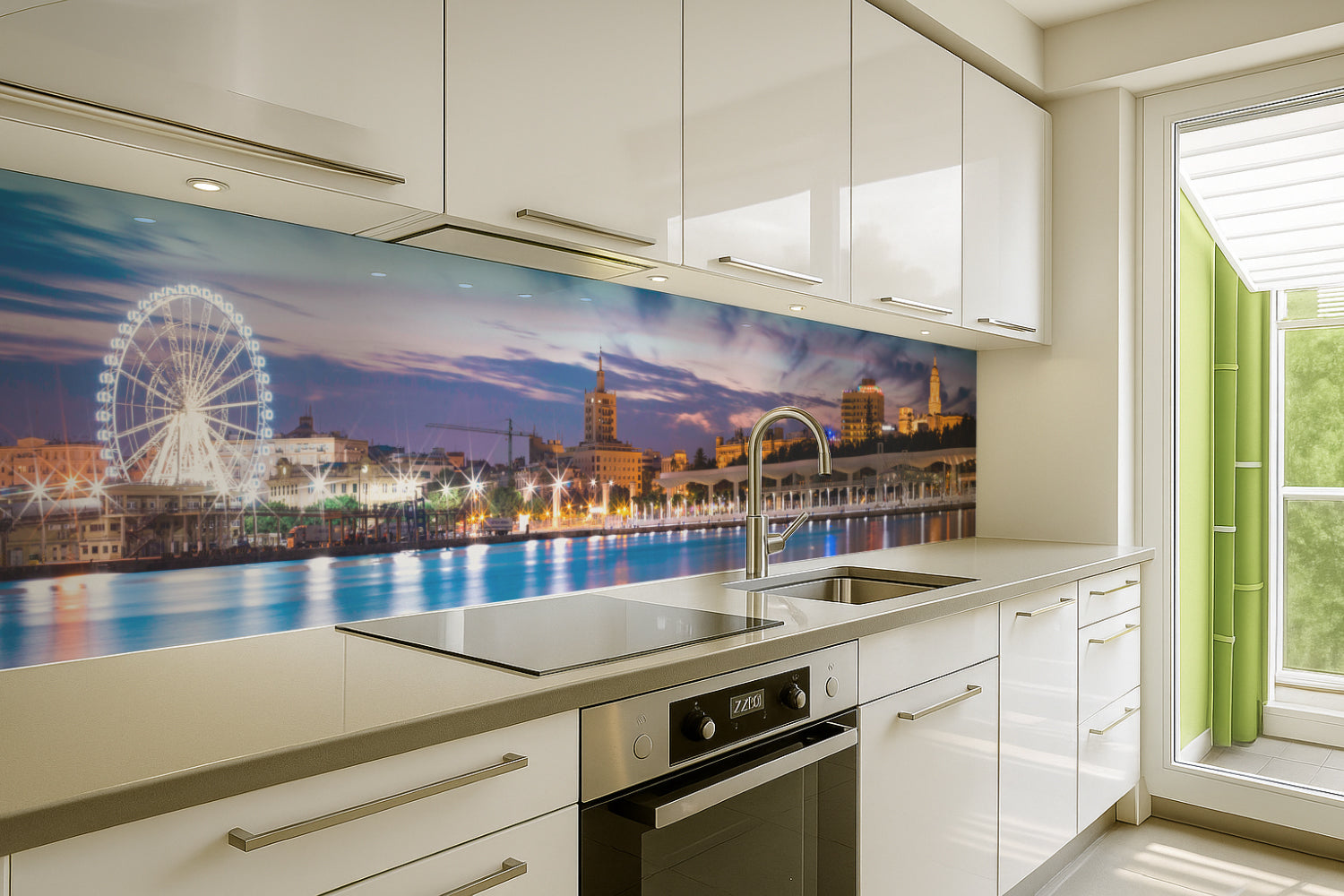 Küchenrückwand Stadt am Meer