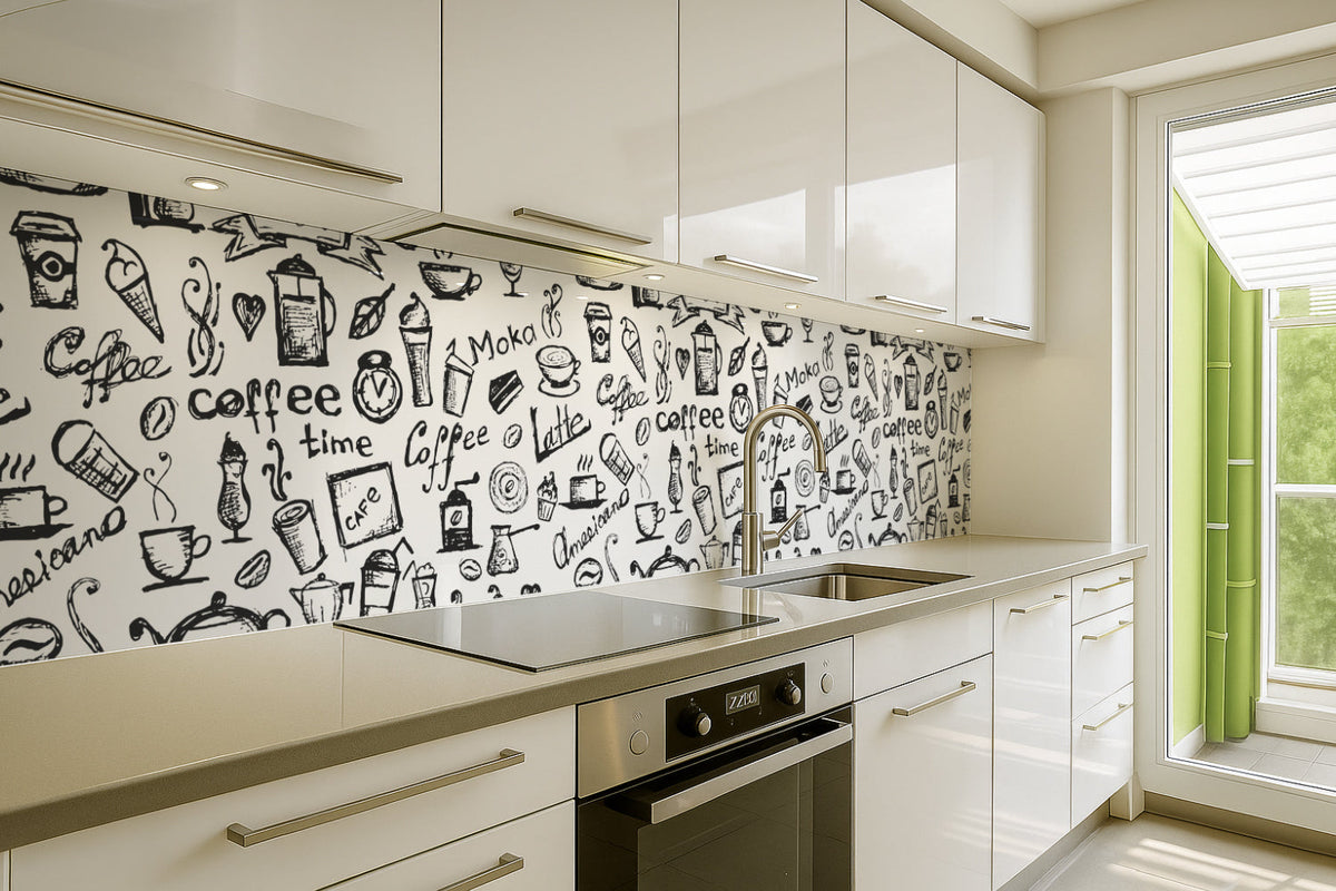 Küchenrückwand Coffee Time