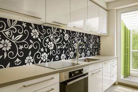 Küchenrückwand Blumenmuster