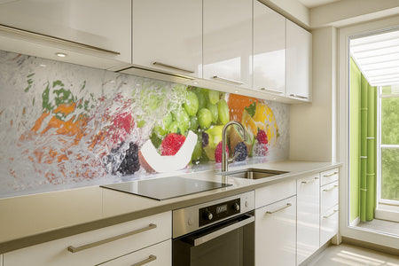 Küchenrückwand Früchte Splash