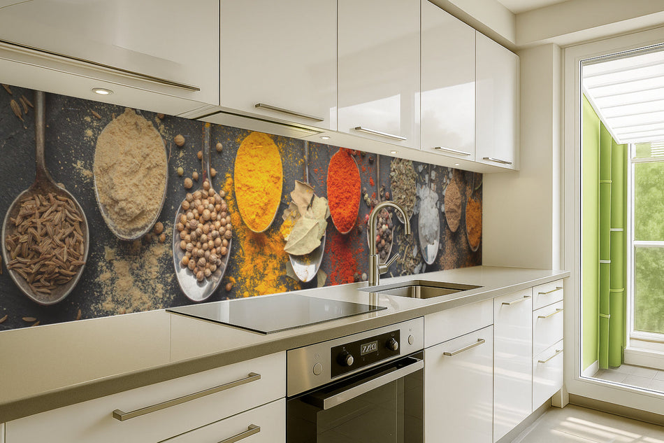 Küchenrückwand Kräuter & Gewürze