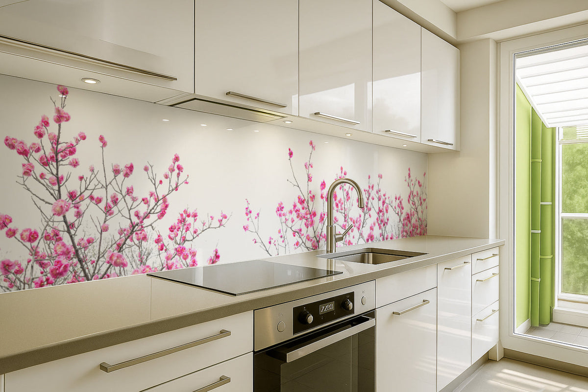 Küchenrückwand Blütenmotiv