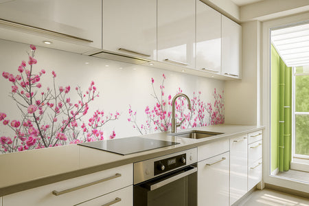 Küchenrückwand Blütenmotiv