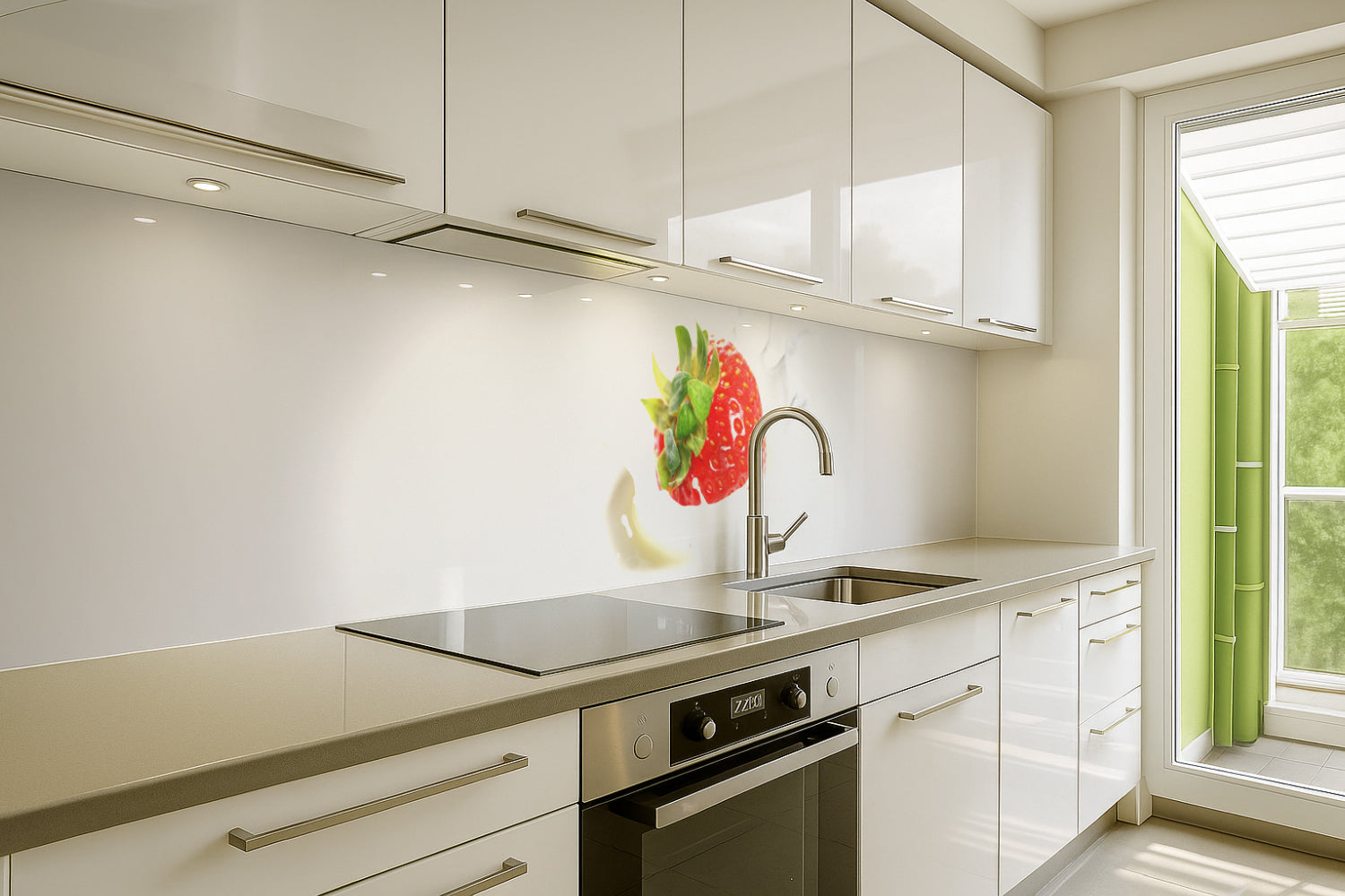 Küchenrückwand Erdbeere Splash