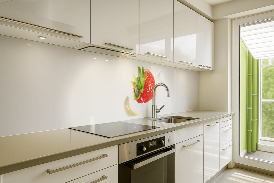 Küchenrückwand Erdbeere Splash