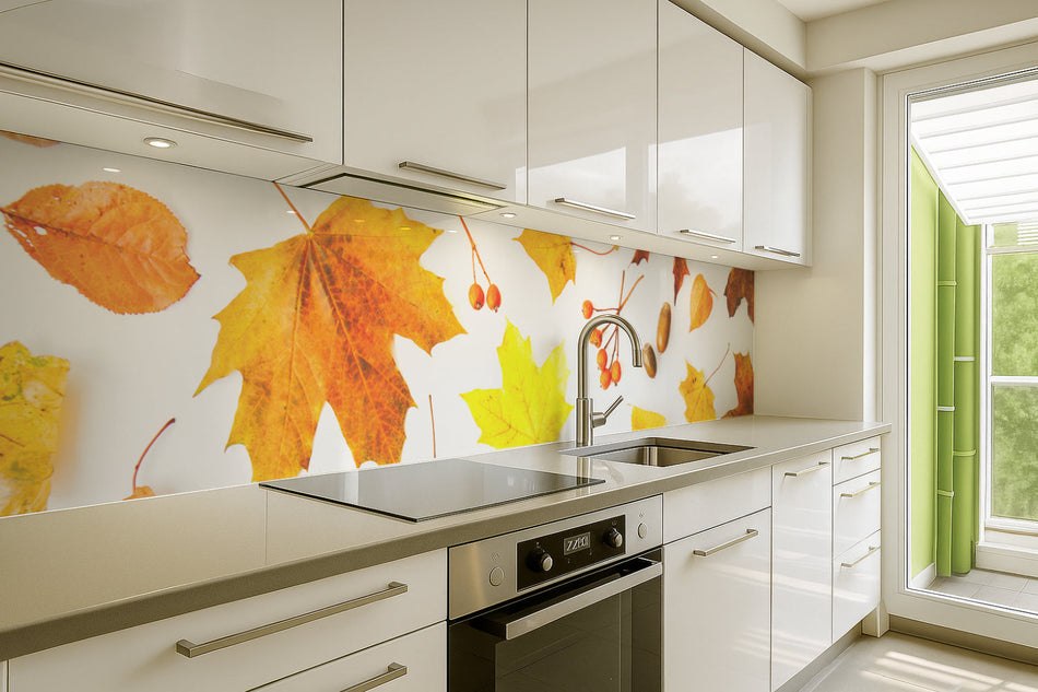 Küchenrückwand Herbstblätter