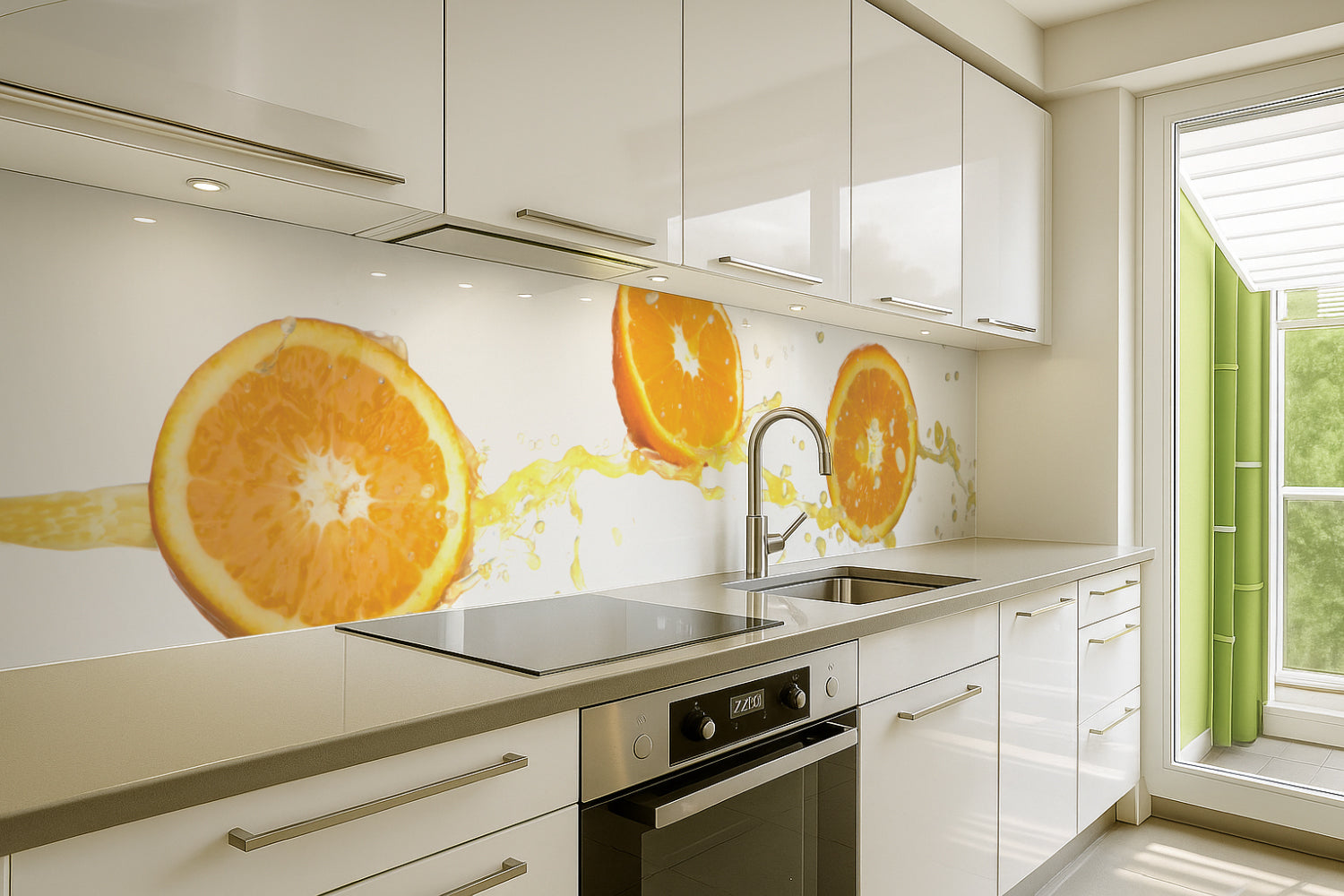 Küchenrückwand Orange Splash