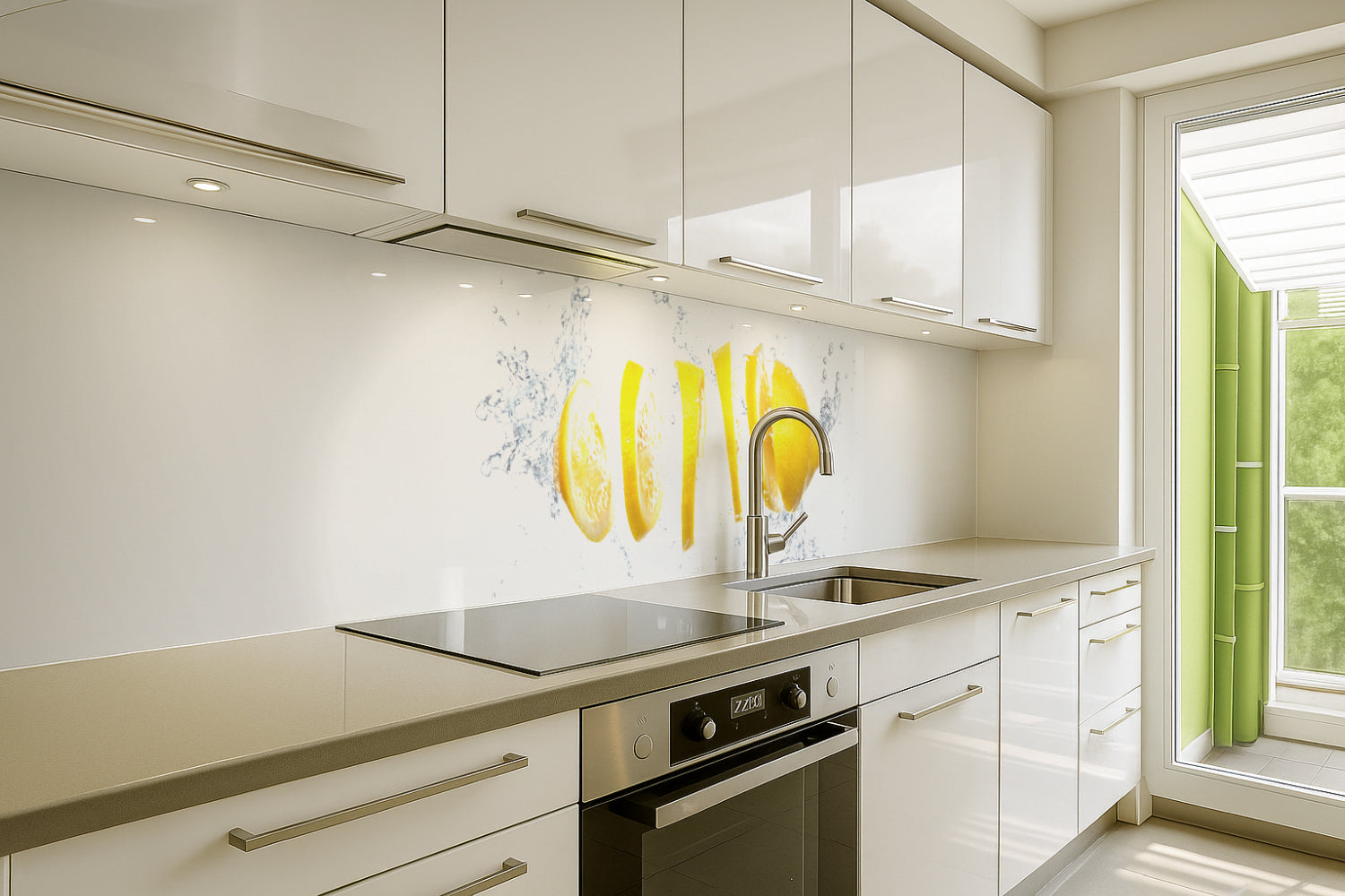 Küchenrückwand Zitrone Splash