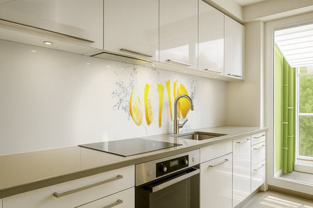 Küchenrückwand Zitrone Splash