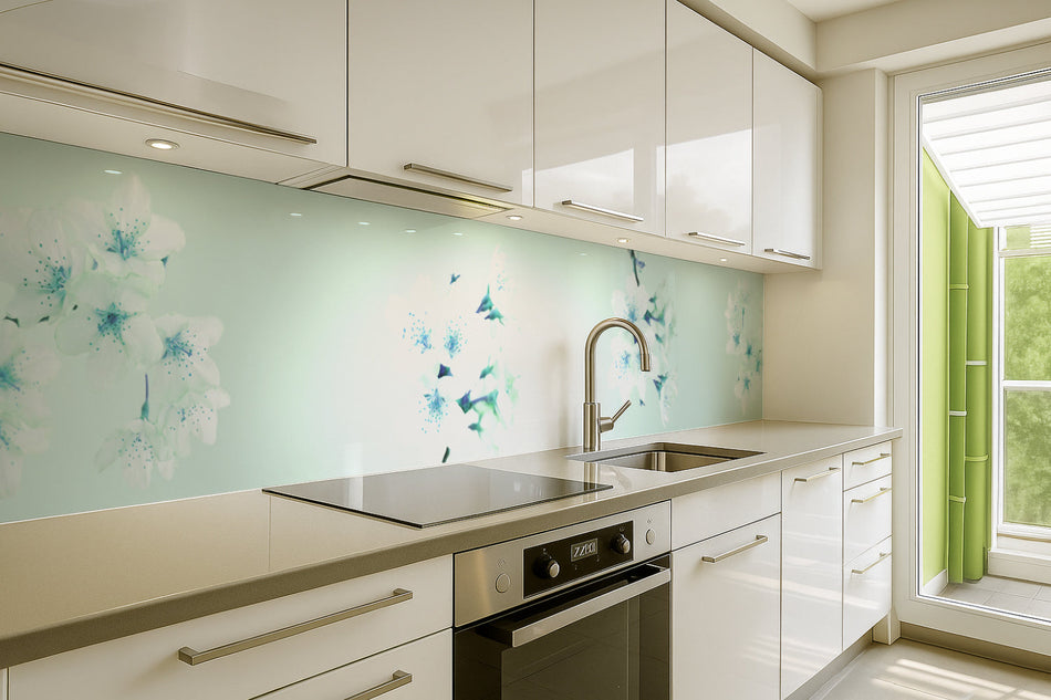 Küchenrückwand Frühlingsblüten Elegant